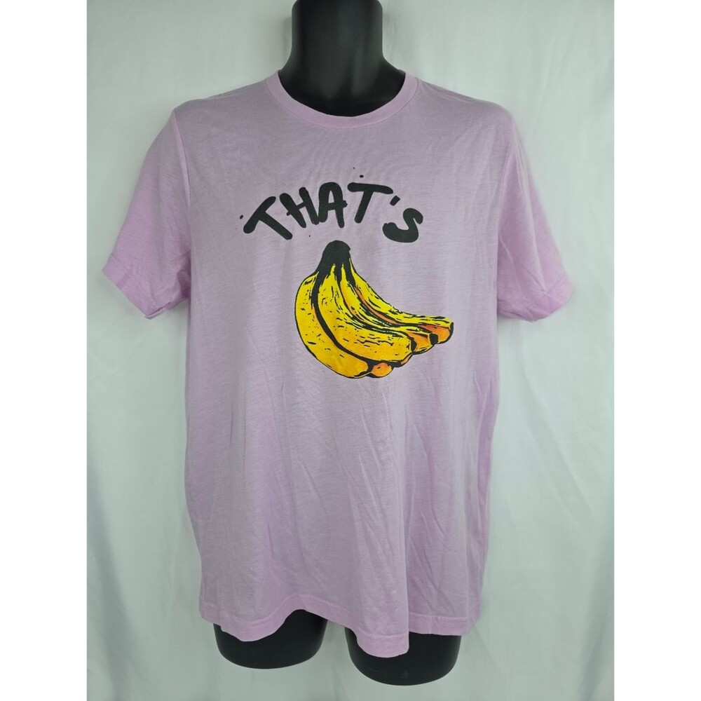 Bella + Canvas Men's Graphic Tee That's Banana Lavender Size Large AR-3402